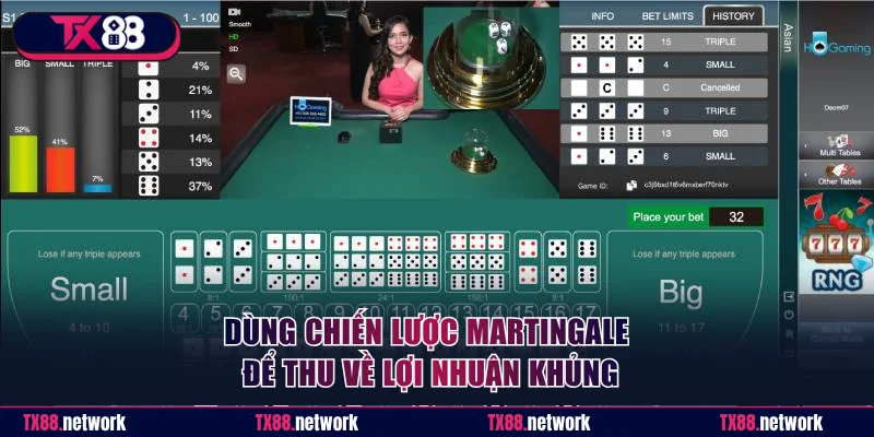 Dùng chiến lược Martingale để thu về lợi nhuận khủng