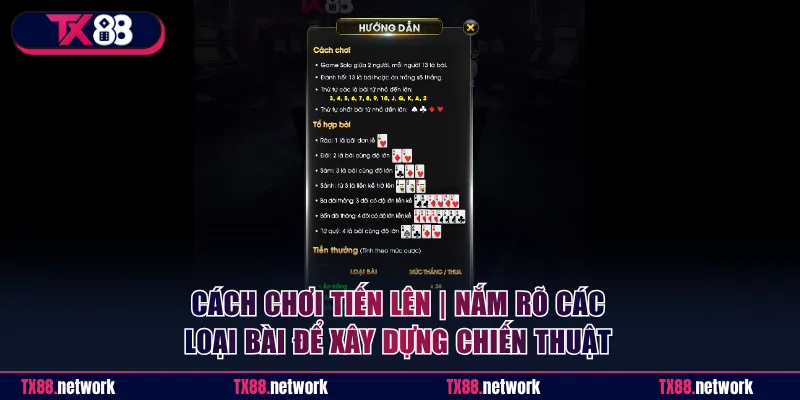 Nắm rõ các loại bài để xây dựng cách chơi Tiến Lên phù hợp