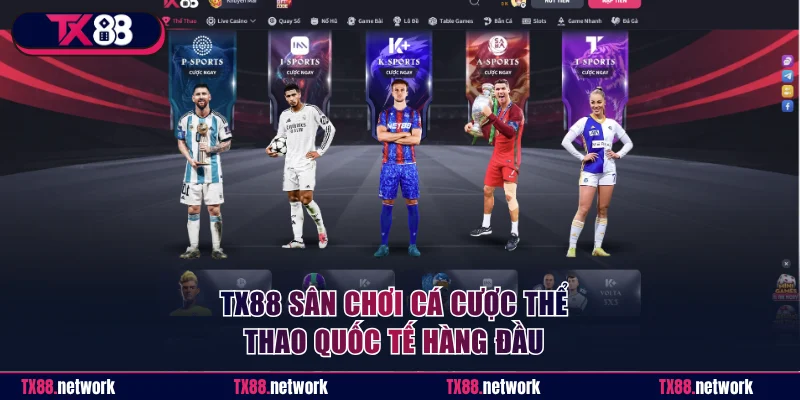 TX88 sân chơi cá cược thể thao quốc tế hàng đầu